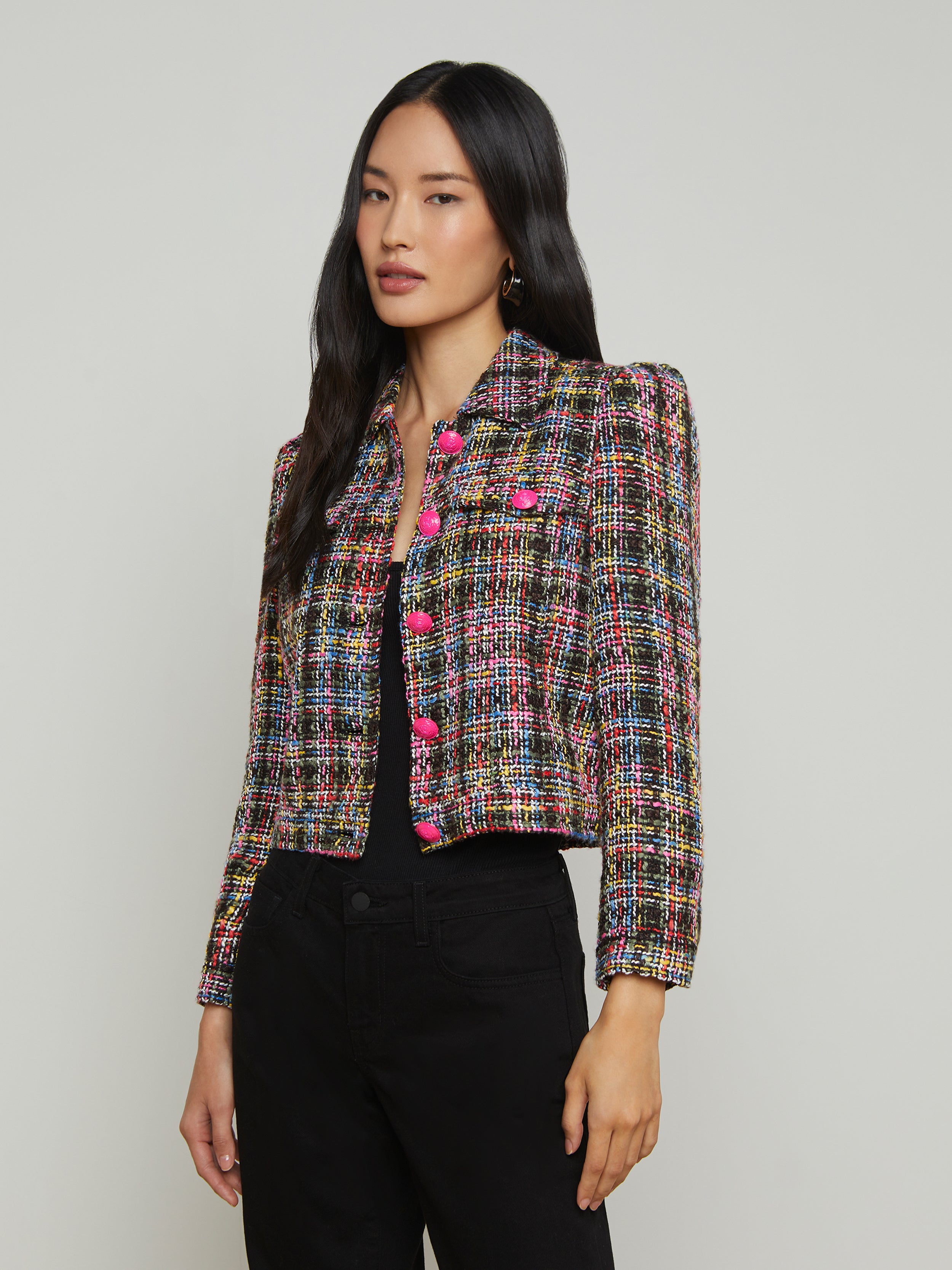 Kasey Tweed Jacket jacket L'AGENCE