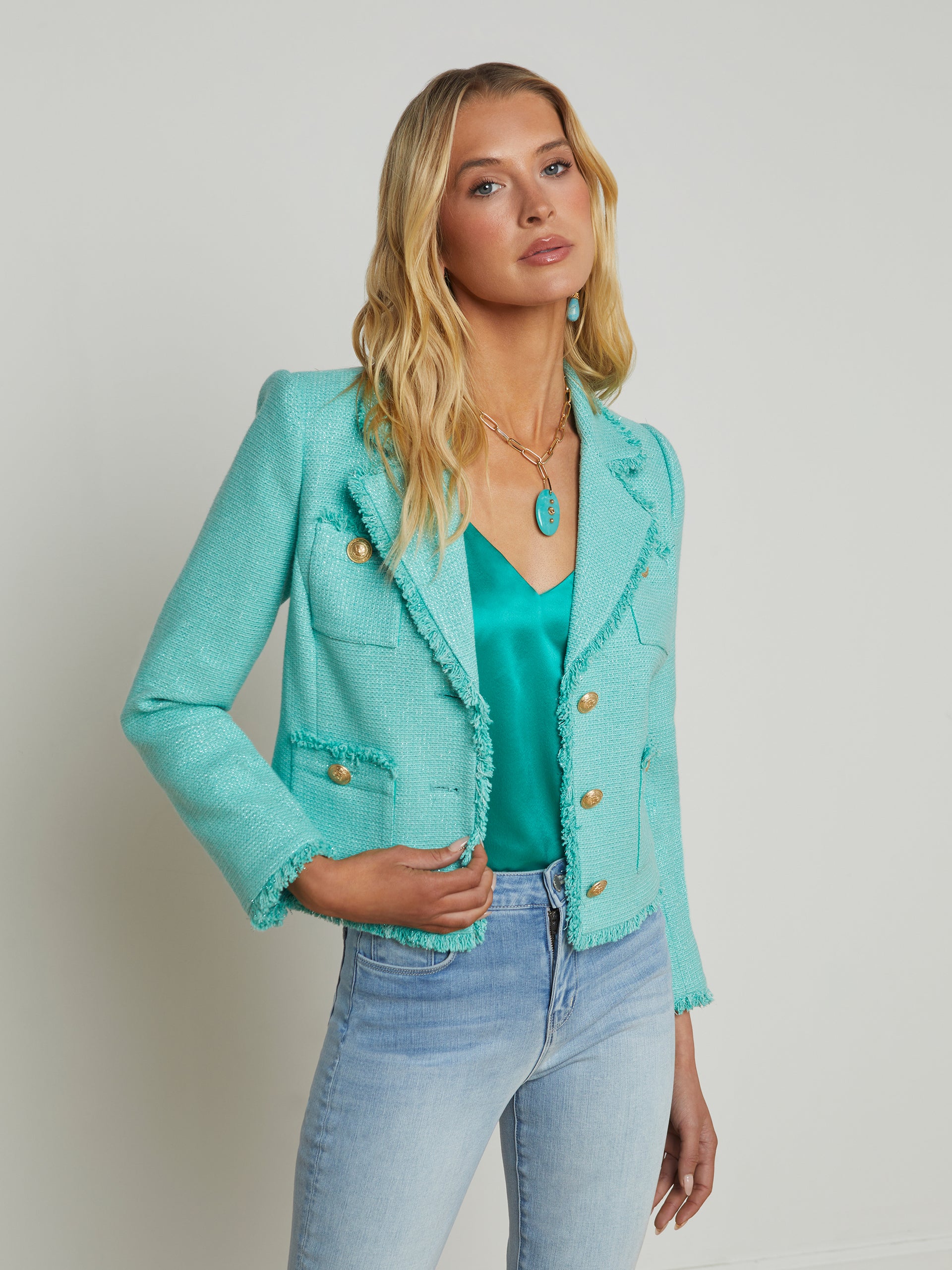 Sylvia Tweed Jacket jacket L'AGENCE