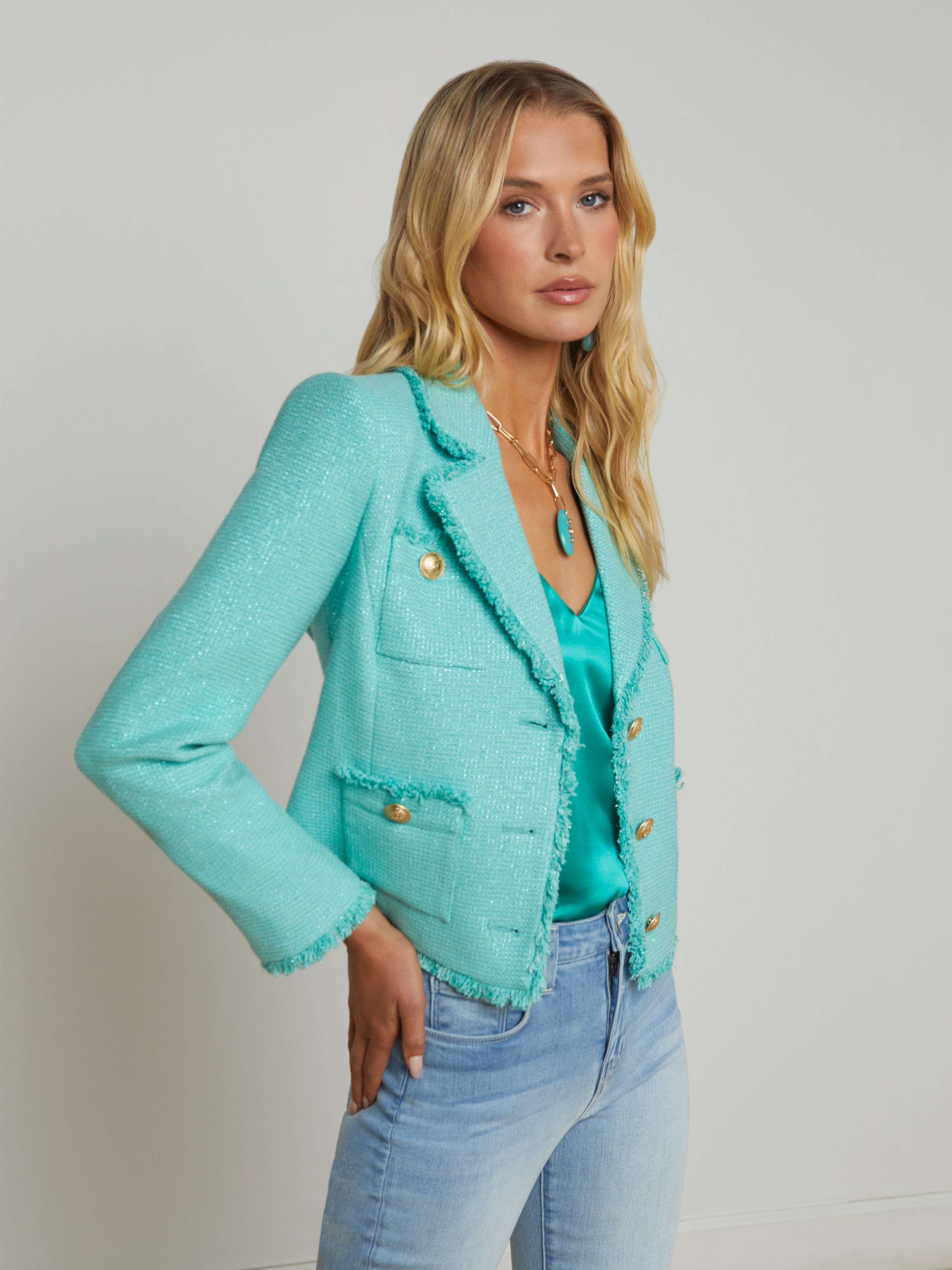 Sylvia Tweed Jacket jacket L'AGENCE