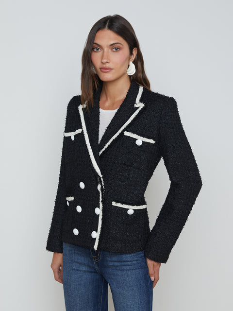 Alectra Tweed Jacket jacket L'AGENCE   