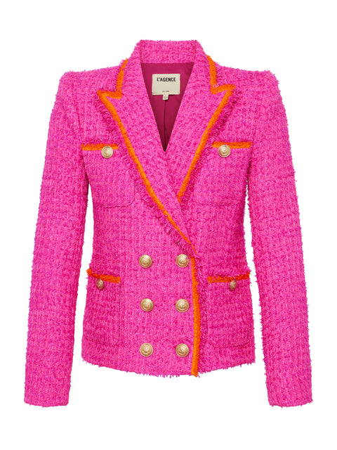 Alectra Textured Tweed Jacket blazer L'AGENCE Sale   