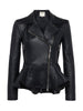 Lyric Leather Peplum Jacket jacket L'AGENCE Sale   