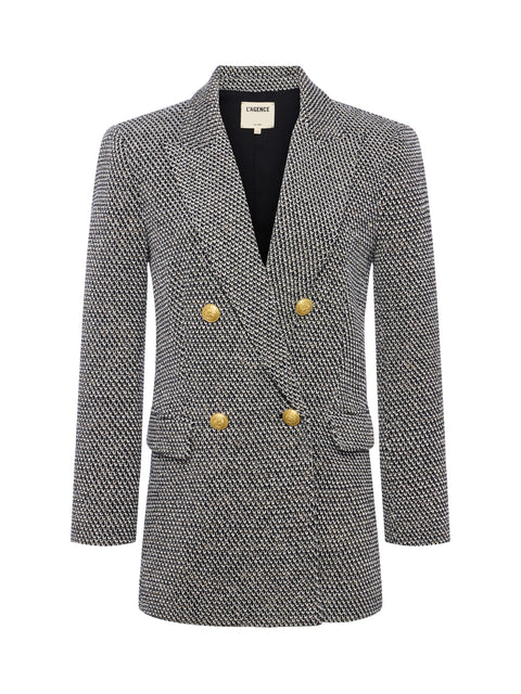 Riva Oversized Knit Blazer blazer L'AGENCE   