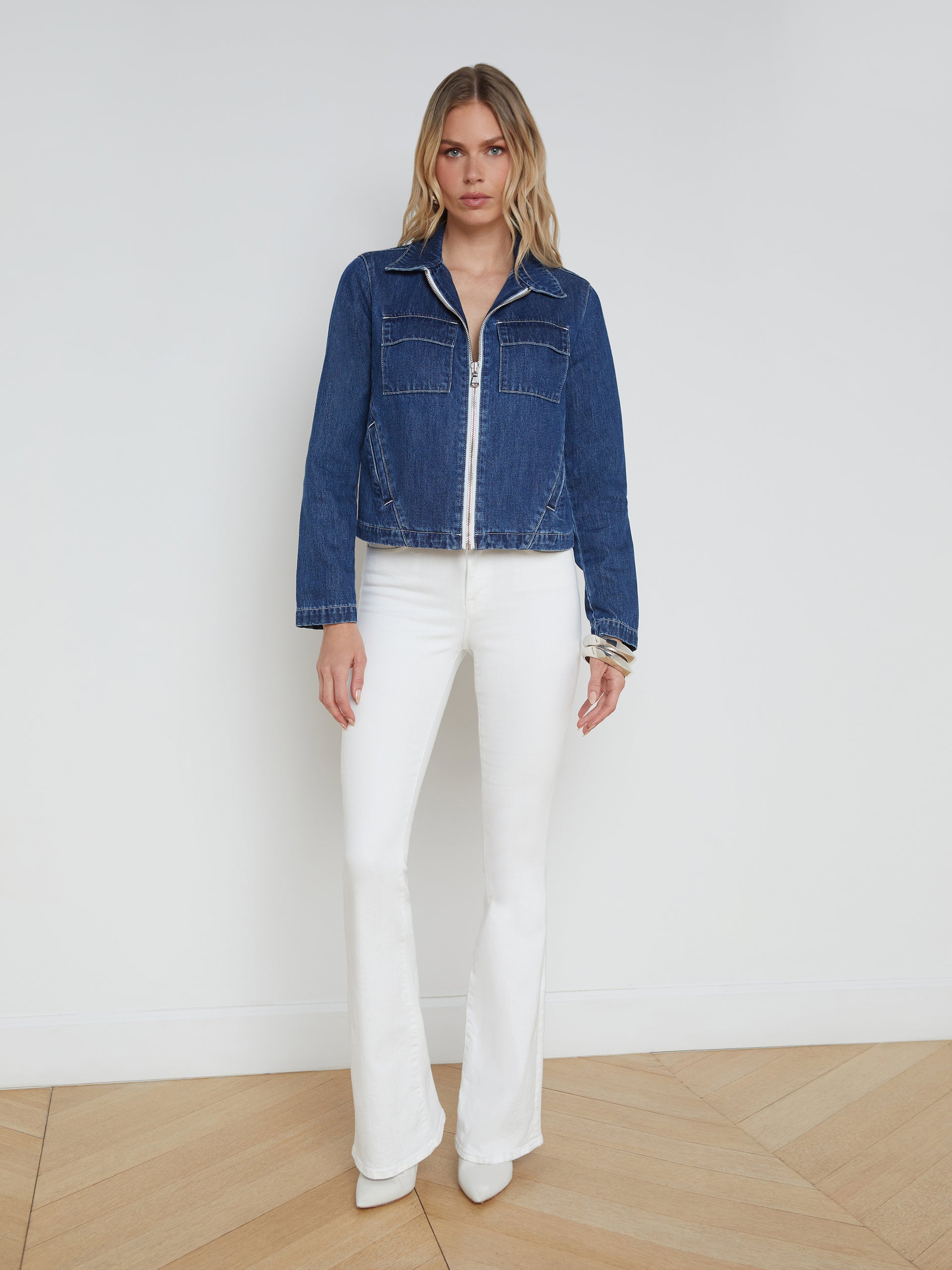 Elaine Denim Jacket jacket L'AGENCE Sale   