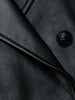Xoey Cropped Leather Trench Coat