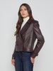 Xoey Cropped Leather Trench Coat coat L'AGENCE   