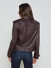 Xoey Cropped Leather Trench Coat preorder L'AGENCE   