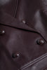 Xoey Cropped Leather Trench Coat preorder L'AGENCE   