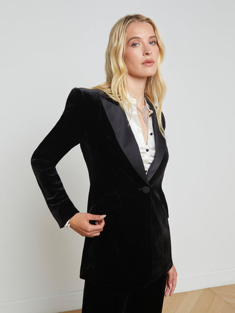 Sheila Velvet Blazer blazer L'AGENCE   