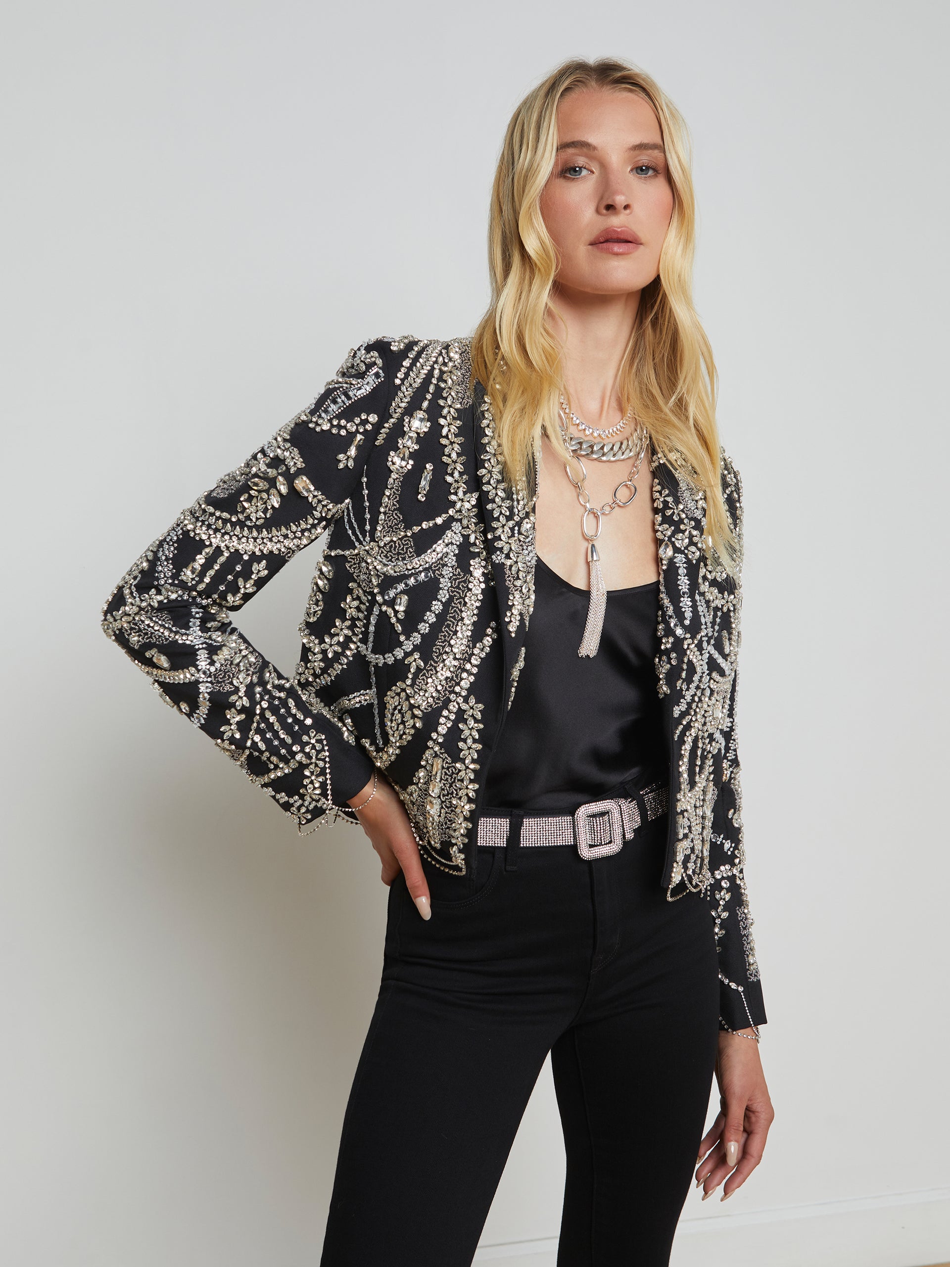 Noely Crystal Blazer blazer L'AGENCE Sale