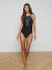 Belle Embellished One-Piece swim L'AGENCE   