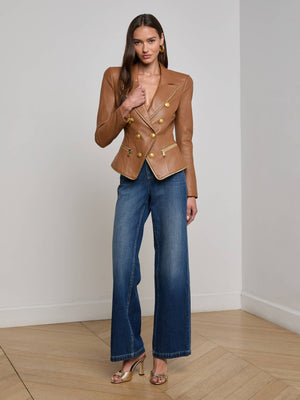Blazer en cuir Ottilie