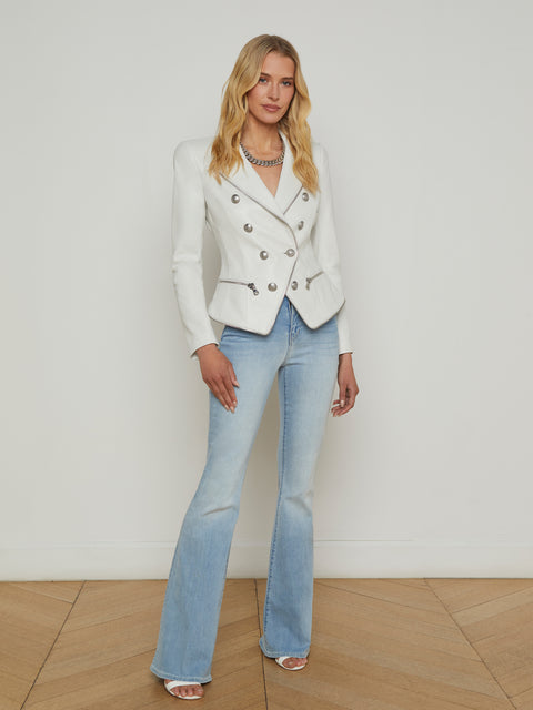 Ottilie Leather Blazer blazer L'AGENCE