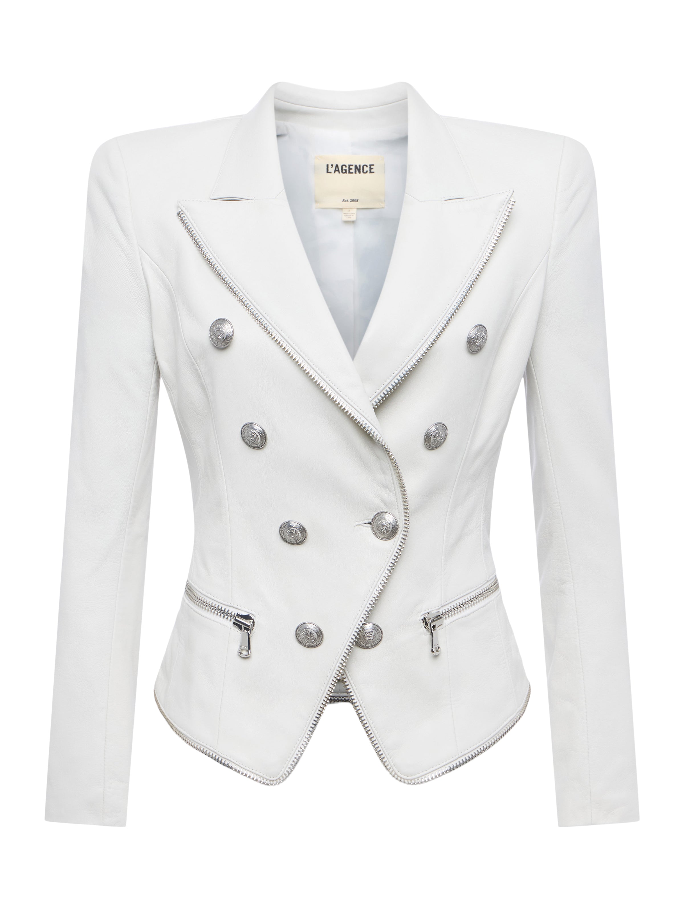 Ottilie Leather Blazer blazer L'AGENCE