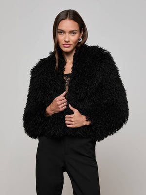 Veste courte en fourrure synthétique Aura