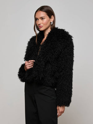 Veste courte en fourrure synthétique Aura