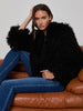 Aura Cropped Faux Fur Jacket