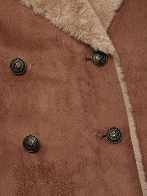Citron Faux Fur Maxi Coat