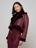 Giacca di pelle shearling