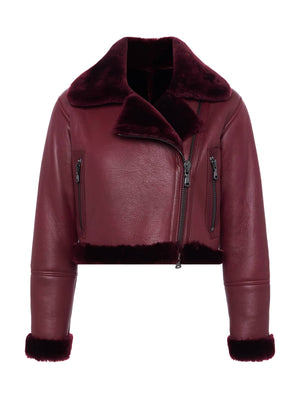 Giacca di pelle shearling