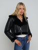 Pike Shearling Leather Jacket jacket L'AGENCE Sale