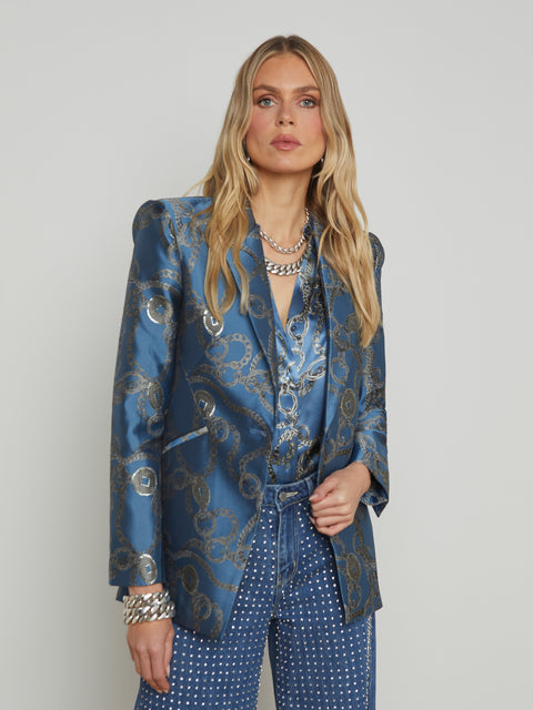 Sheila Longline Jacquard Blazer blazer L'AGENCE