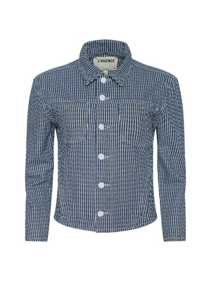 Nelly 크롭 진 재킷