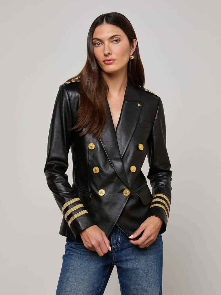 Kenzie Leather Blazer