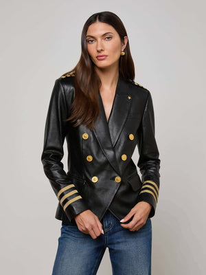 Kenzie Leather Blazer