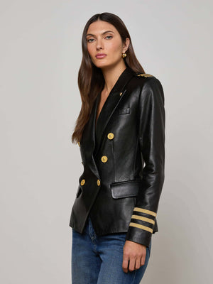 Kenzie Leather Blazer