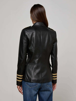 Kenzie Leather Blazer