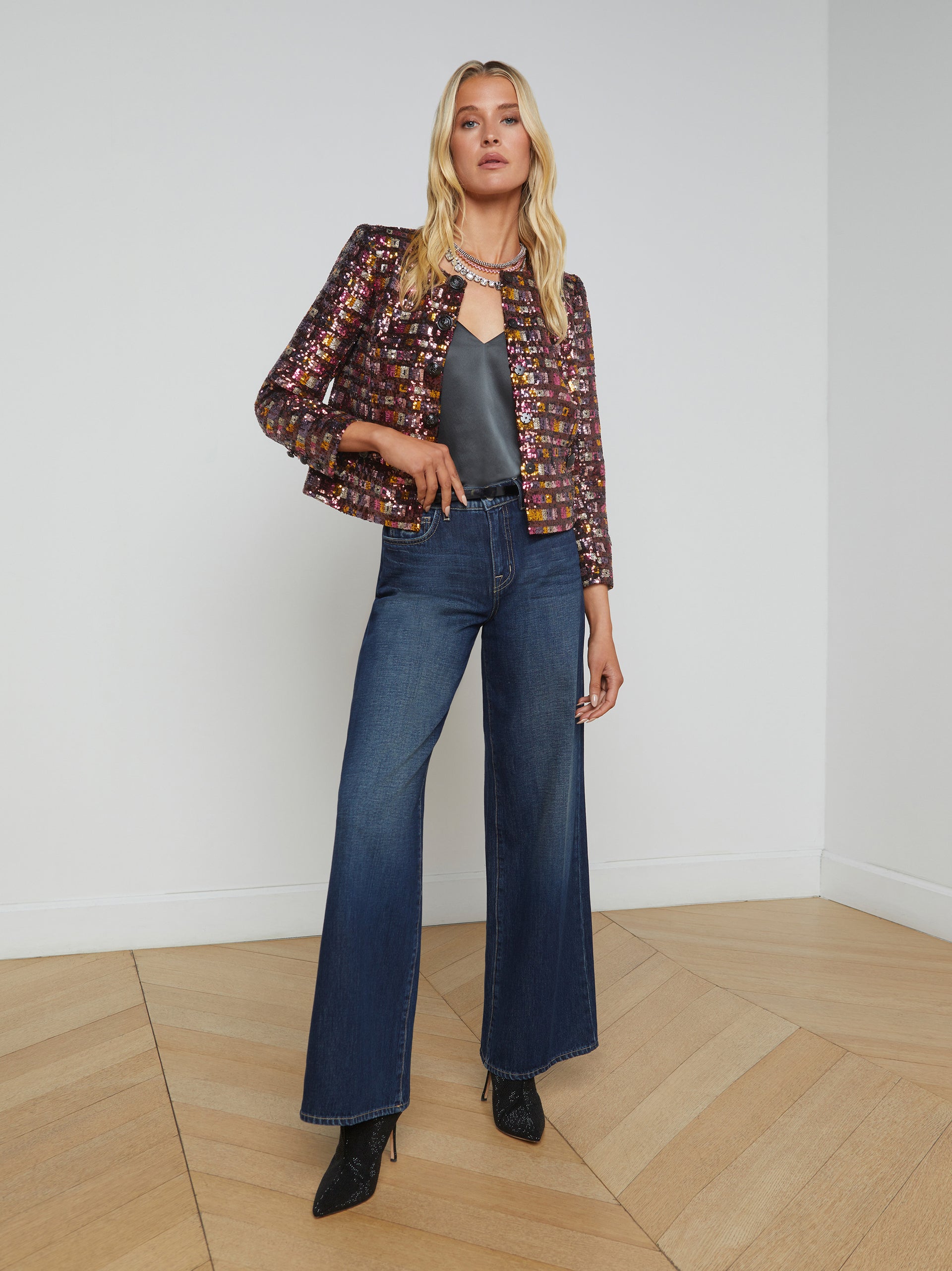 Caprina Sequin Jacket jacket L'AGENCE Sale