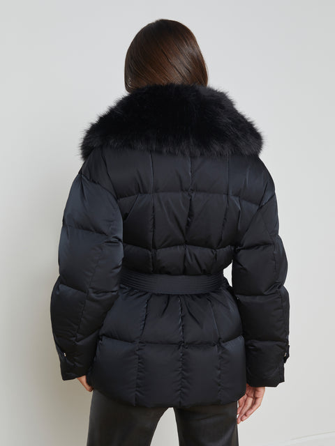 Vail Faux Fur Down Coat coat L'AGENCE   