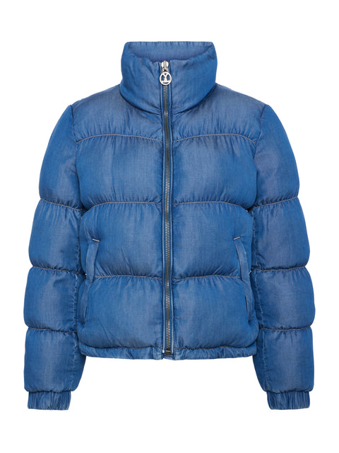 Stowe Denim Down Puffer Jacket puffer L'AGENCE   