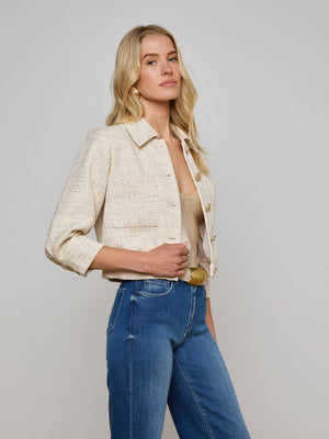 Jia Sequined Tweed Jacket