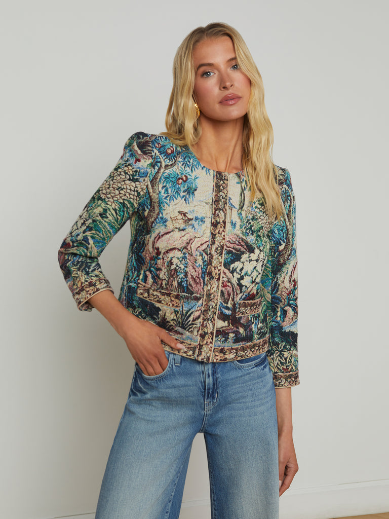 Lian Tapestry Jacket jacket L'AGENCE