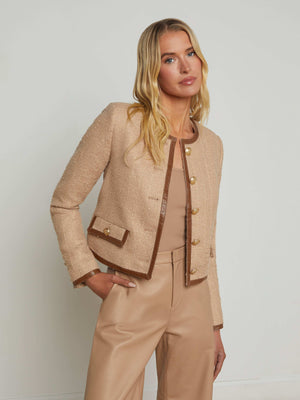 Zaya Tweed Jacket jacket L'AGENCE Sale