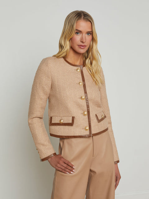 Zaya Tweed Jacket jacket L'AGENCE Sale
