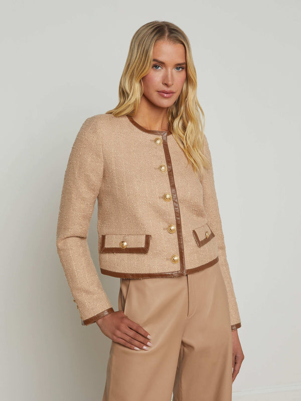 Zaya Tweed Jacket jacket L'AGENCE Sale