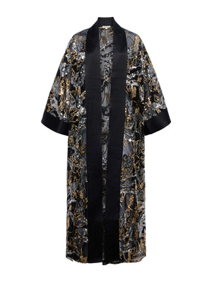 Jin Embellished Kimono dress L'AGENCE