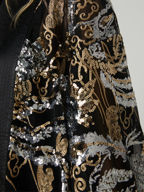 Jin Embellished Kimono dress L'AGENCE