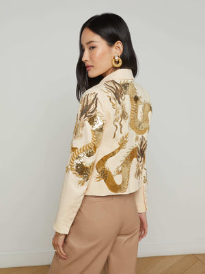 Noely Embellished Blazer blazer L'AGENCE Sale