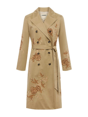 Venus Embroidered Trench Coat coat L'AGENCE Sale