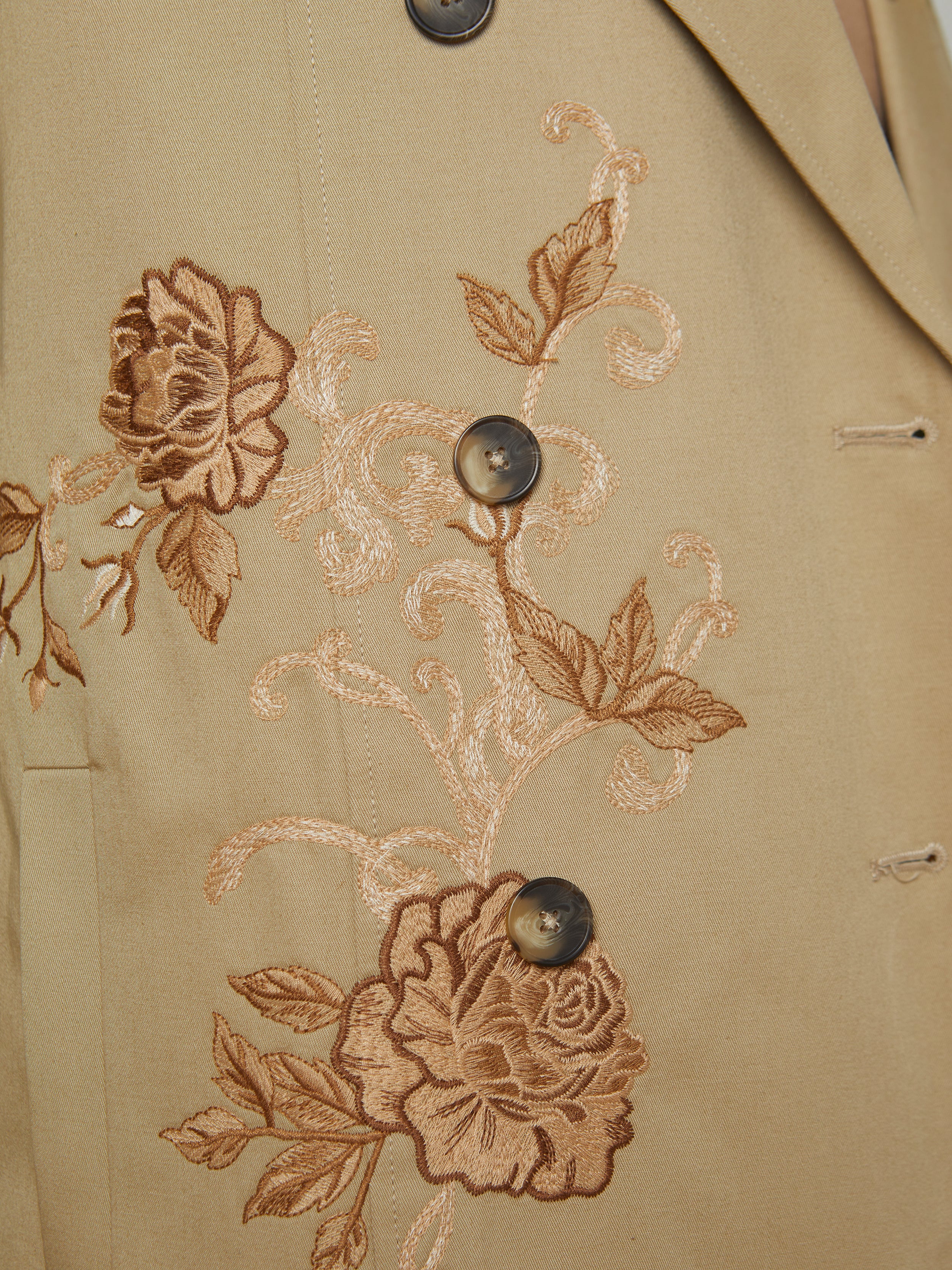 Venus Embroidered Trench Coat coat L'AGENCE