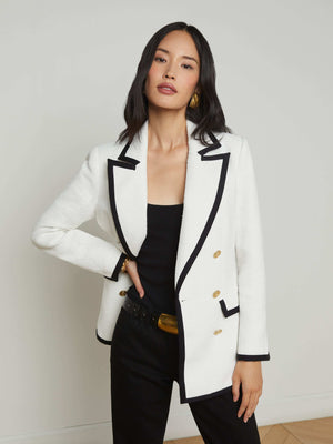Aimee Oversized Tweed Blazer blazer L'AGENCE Sale