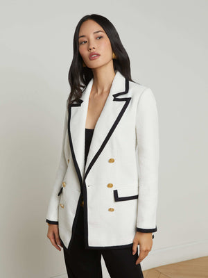 Aimee Oversized Tweed Blazer blazer L'AGENCE Sale