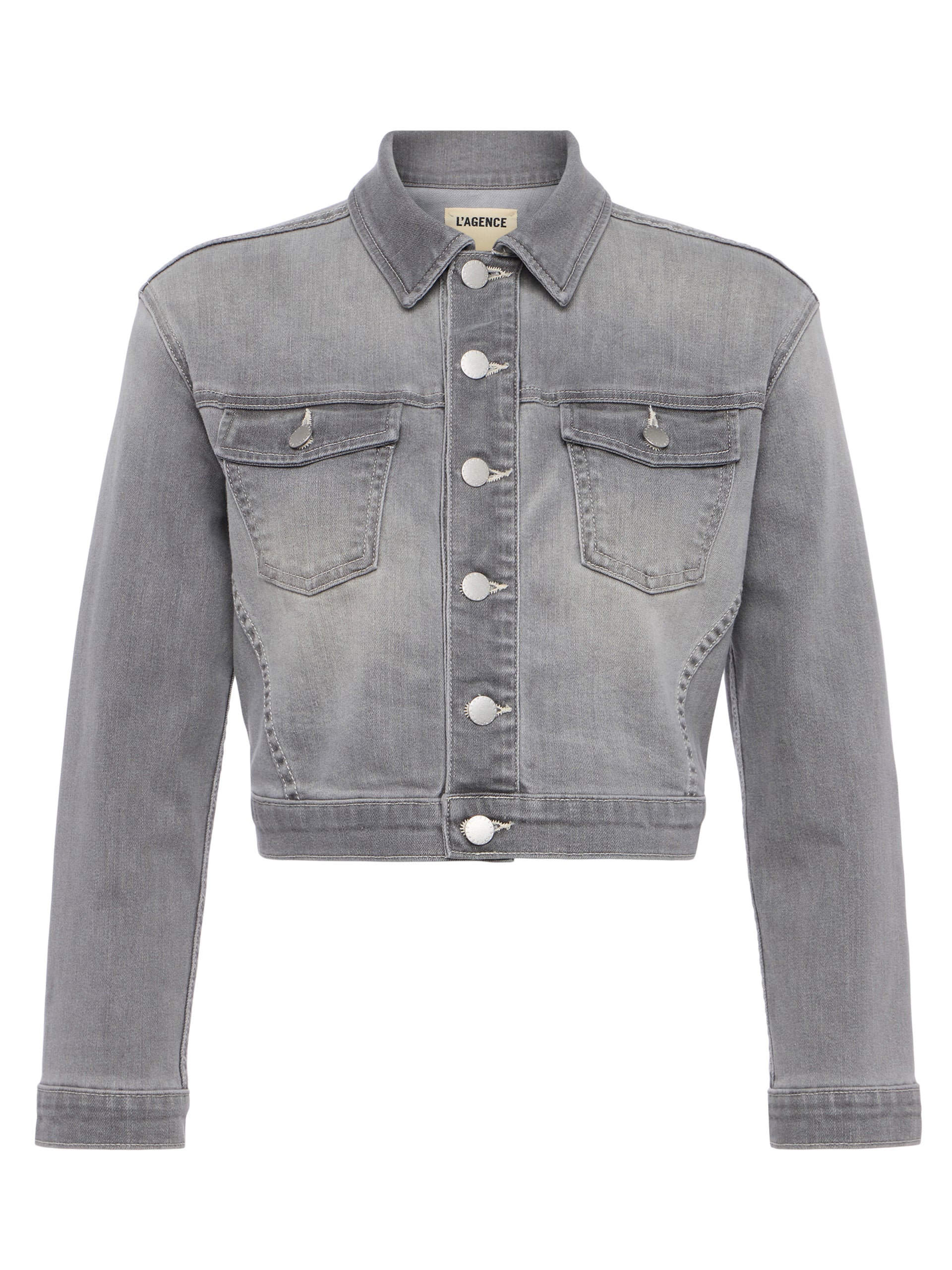 Koda Cropped Denim Jacket jacket L'AGENCE