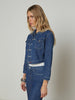 Koda Cropped Denim Jacket jacket L'AGENCE