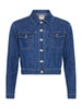 Koda Cropped Denim Jacket jacket L'AGENCE