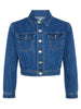 Koda Cropped Denim Jacket jacket L'AGENCE   